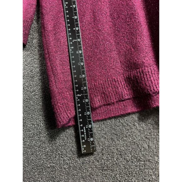Children’s Place Sequin Wings Sweater Dress Womens Size XL (14) Burgundy NEW - Picture 7 of 8